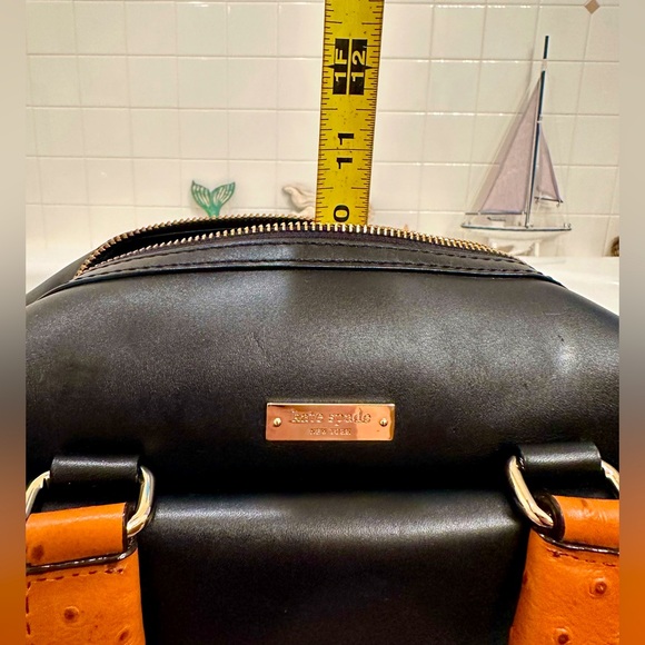 Kate Spade♠️! Kennedy/leather/black/tan/With a Bow - Picture 11 of 16